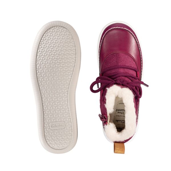 Clarks Girls Cloud Throne Kid Casual Shoes Brown | CA-3418926